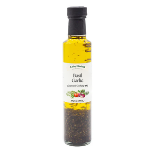 Lesley Elizabeth Basil & Garlic Seasoned Cooking Oil, Dorica (250mL)