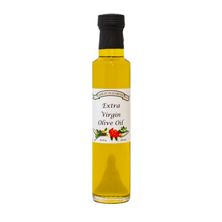 Lesley Elizabeth Extra Virgin Olive Oil 250mL in Dorica bottle—smooth, premium oil ideal for salads, dipping, drizzling, and gourmet Mediterranean cooking.